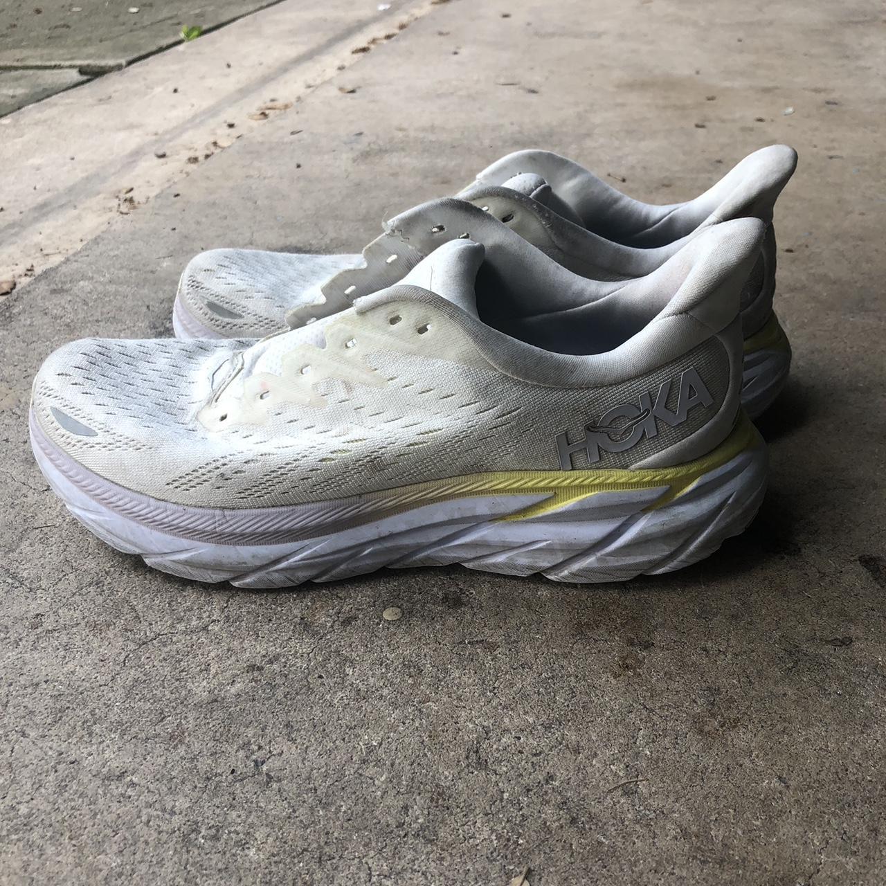 Hoka White Sneakers Color Blanc de Blanc Women’s... - Depop