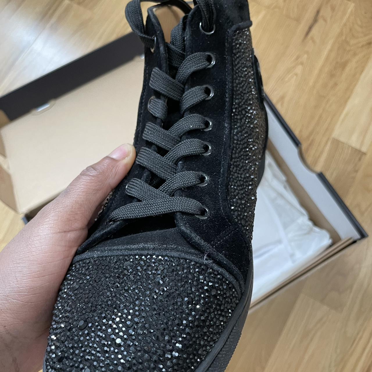 Christian louboutin black trainers online