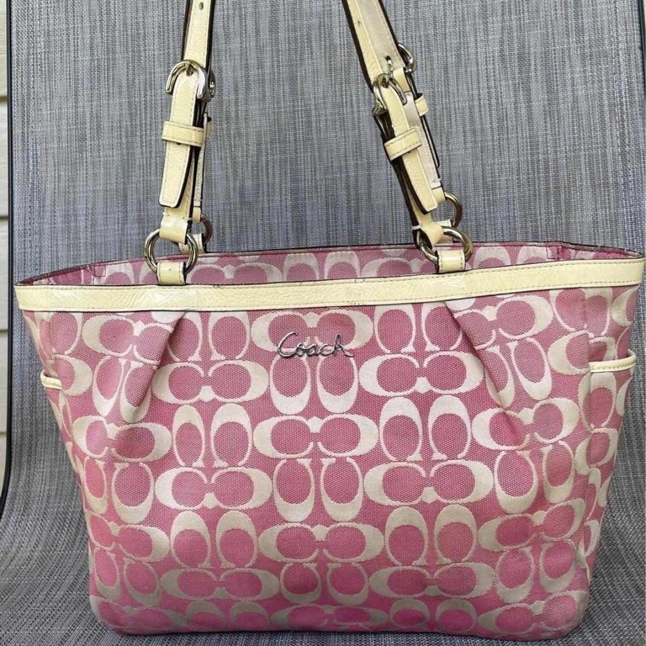 Coach on sale tote bag pink