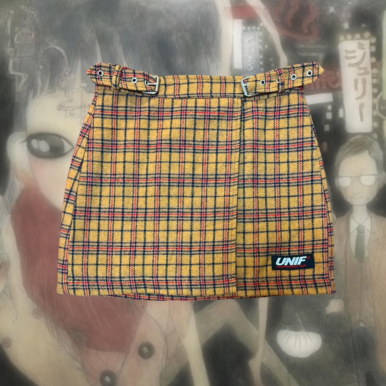 Genuine Deadstock Frances Unif Plaid Buckle Skirt 💫...