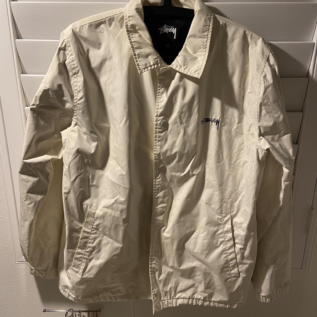 stussy rain jacket/windbreaker kinda of material... - Depop