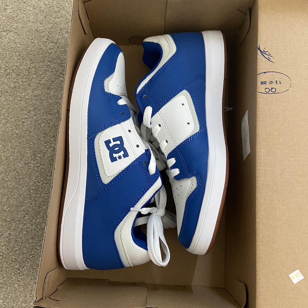 dc shoes blue and white