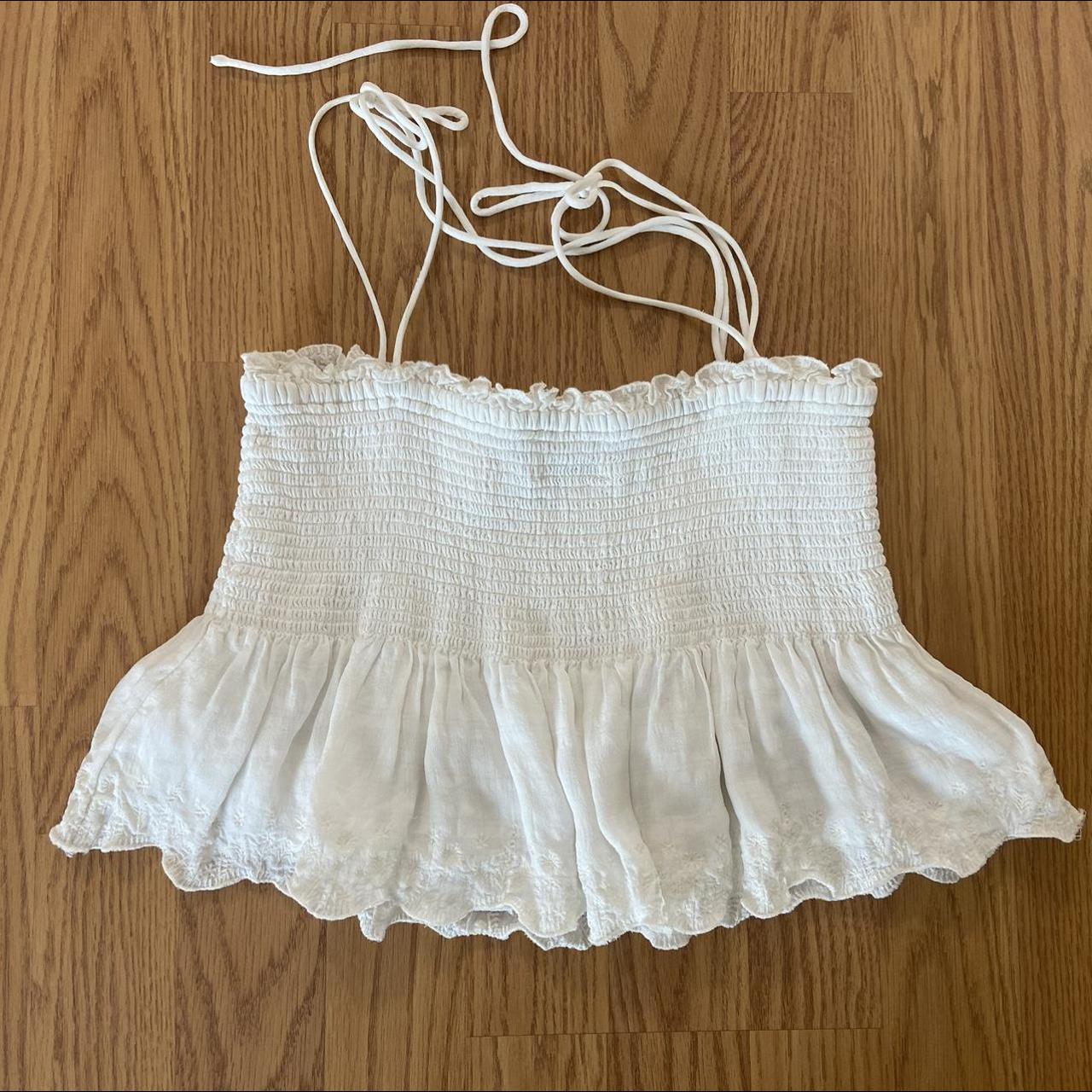 Aritzia Women's White Vest | Depop