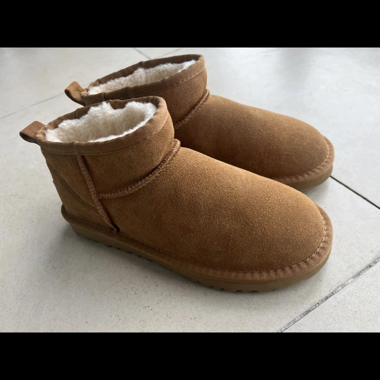 Chestnut Ugg ultra minis Please allow 2-3 weeks for... - Depop