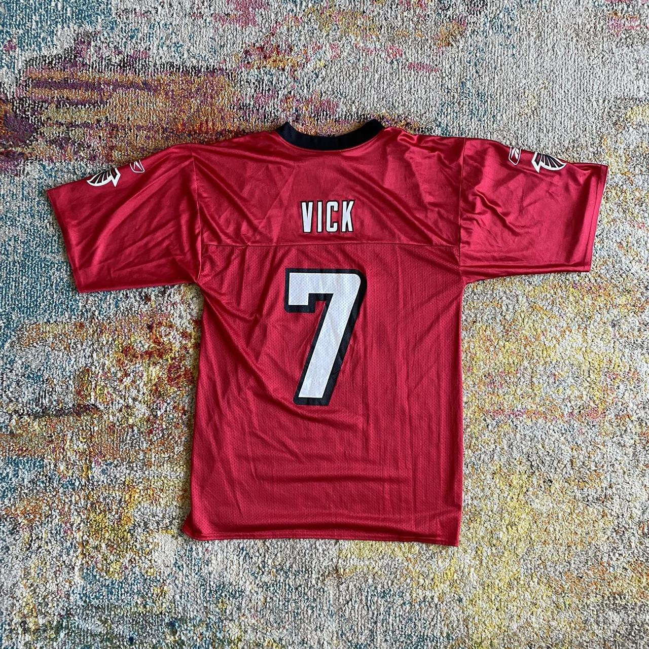 Vintage Reebok Michael Vick Away Jersey it says - Depop