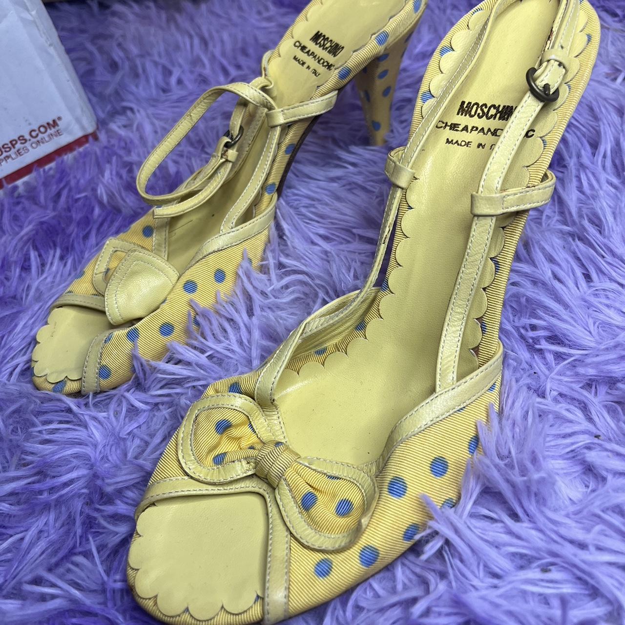 Yellow polka sale dot heels