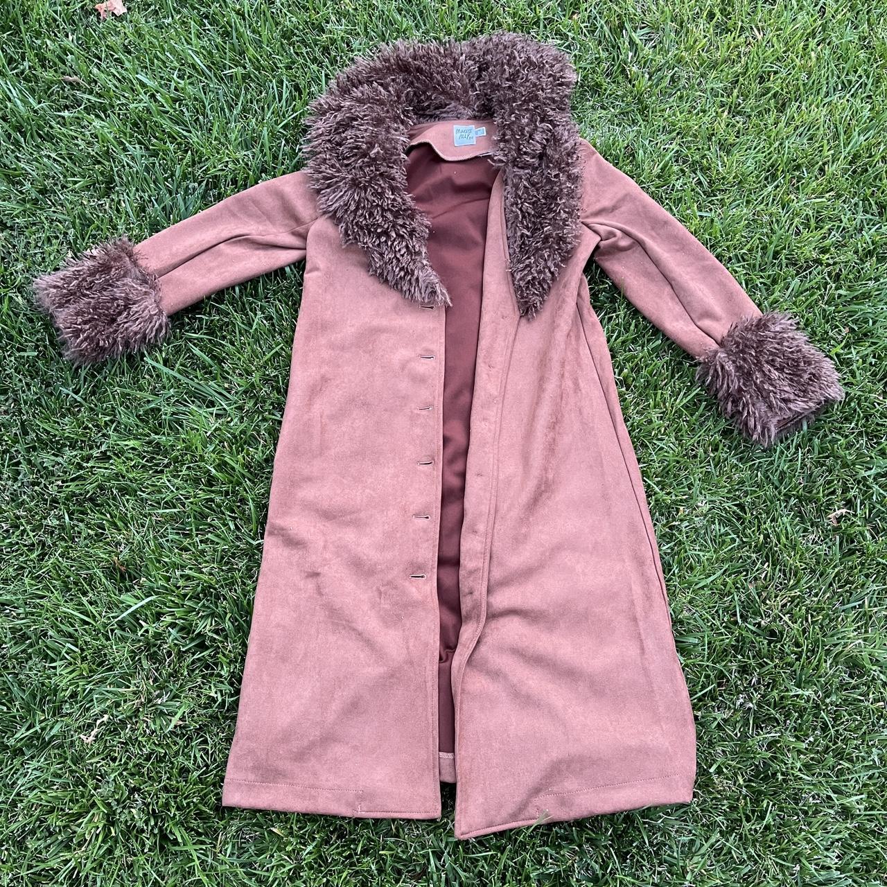Abrigo 3/4 Mujer Ang Faux Fur Coat Brown Princess Polly A Abrigo
