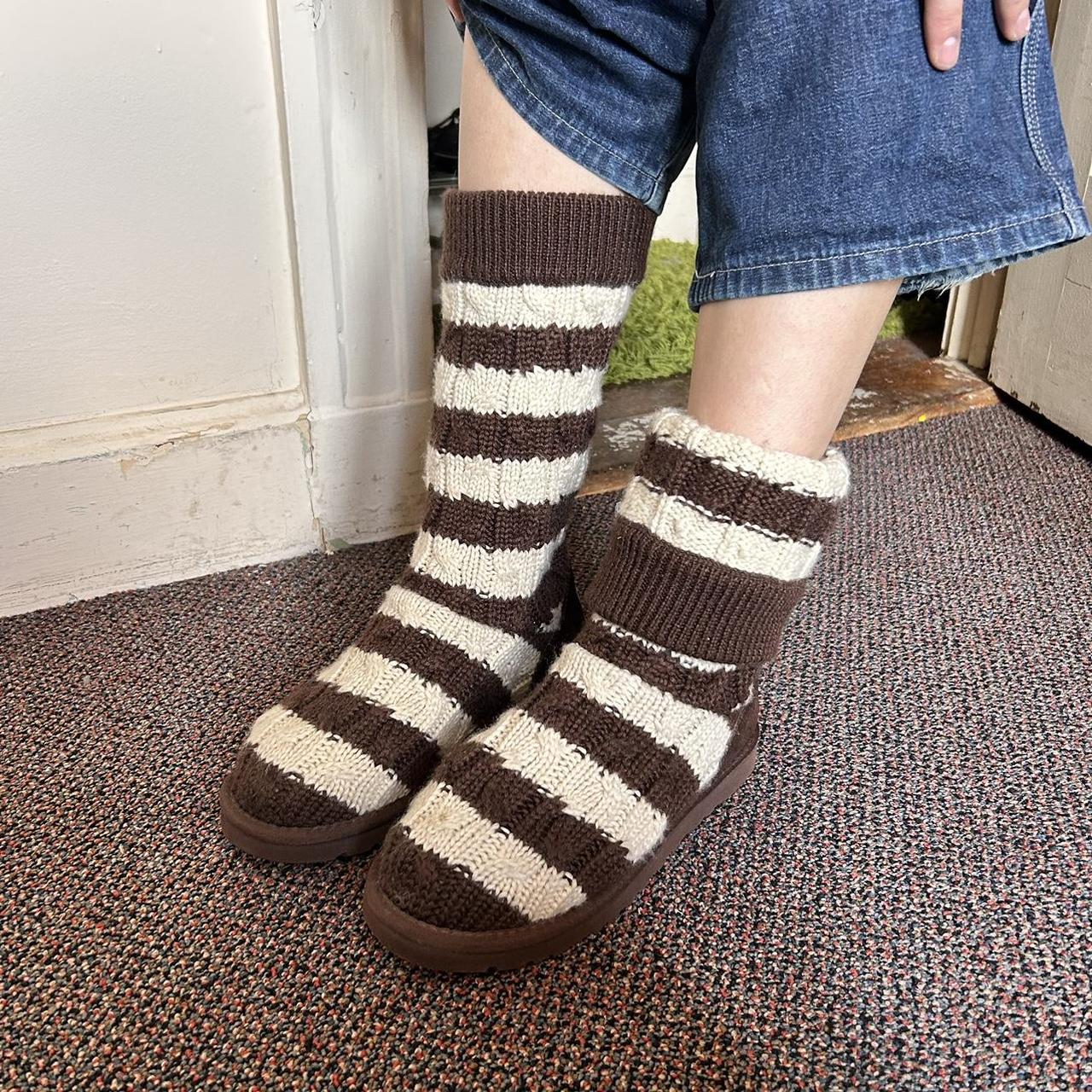 UGG Knit Striped Boots for Women for sale | eBay