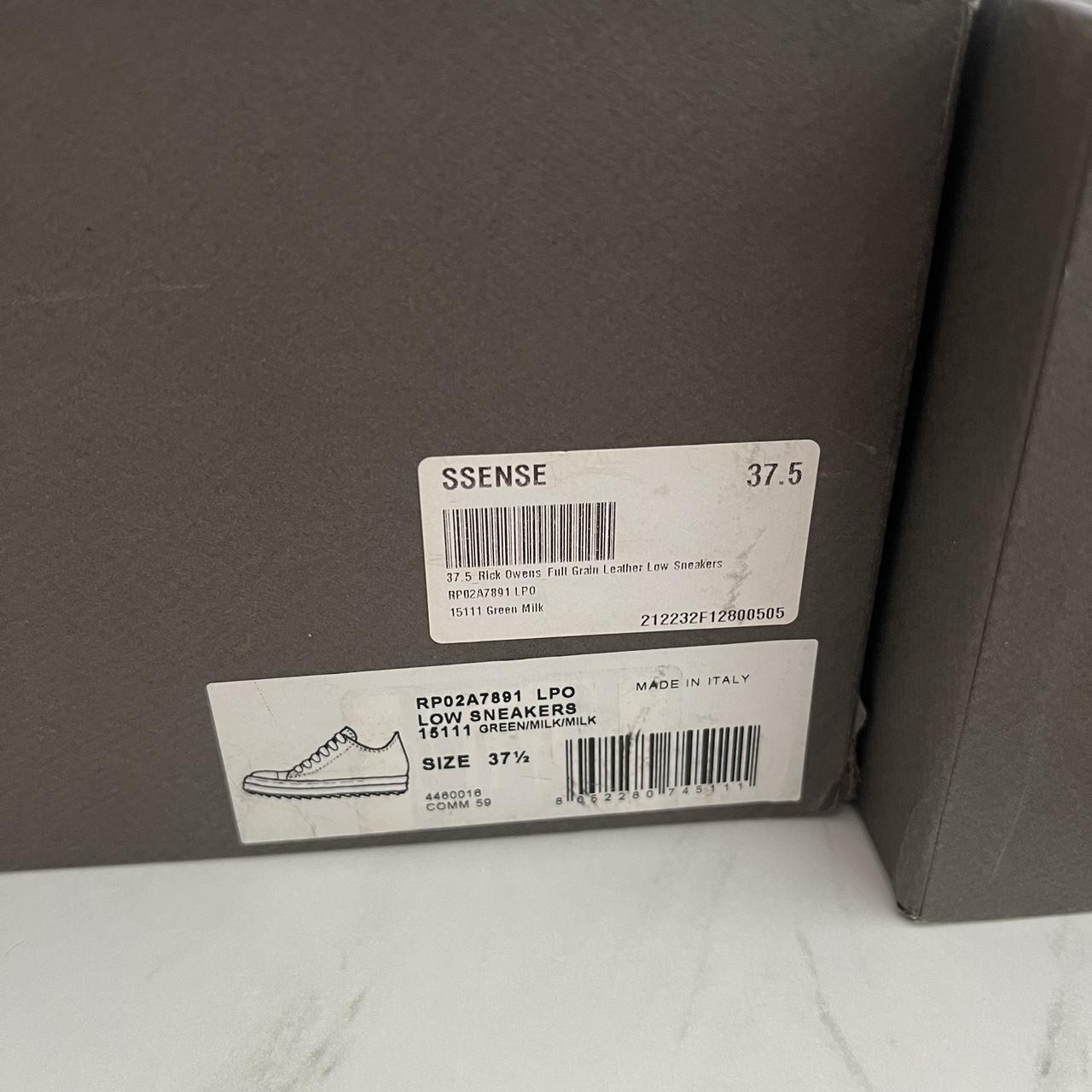 Rick owen low top sneakers in size 37.5 . Used but | Depop