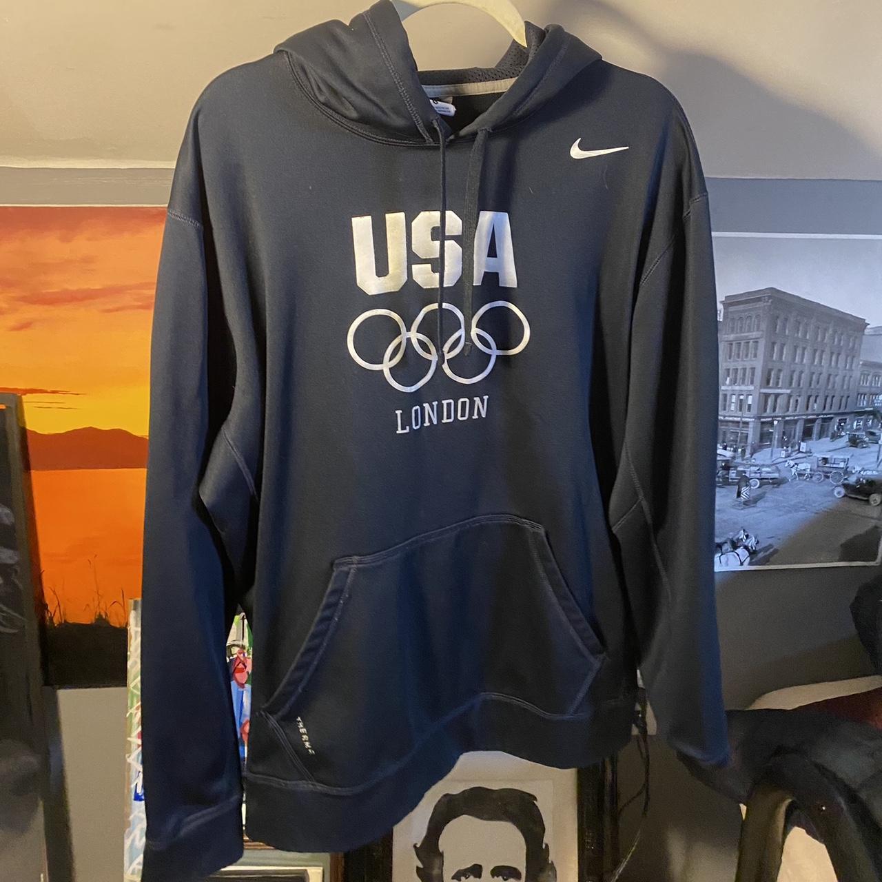 y2k USA London nike olympics drifit hoodie no... Depop