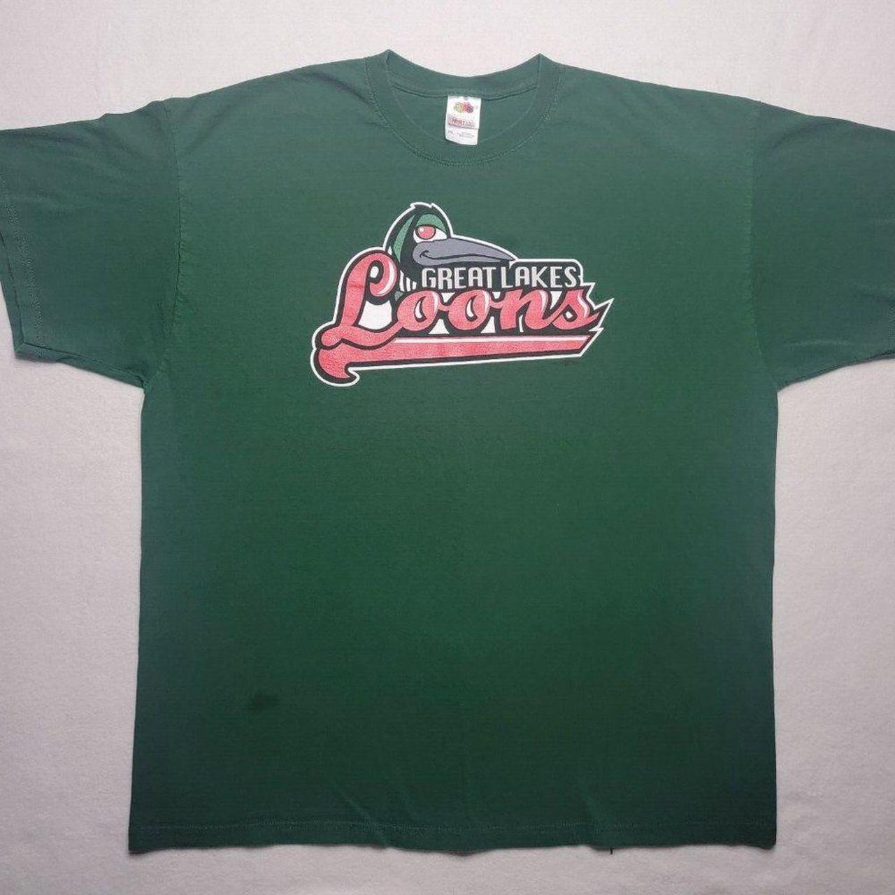 Great Lakes Loons T-Shirt Men's Size 2XL Green Minor... - Depop