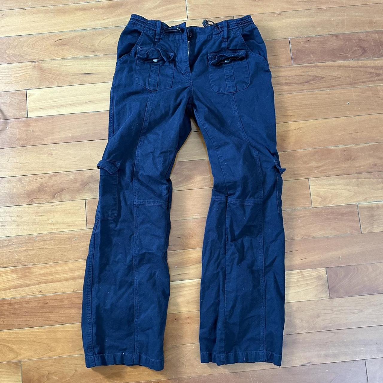 Navy Brandy melville cargo pants Only worn once,... Depop