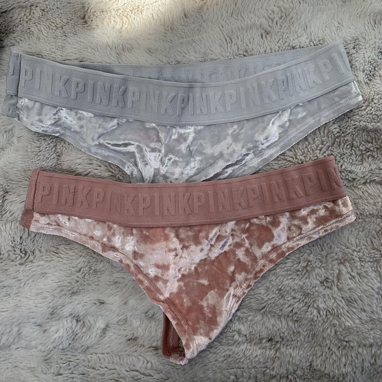 Victoria Secret Pink Underwear Velvet Light Pink And Depop