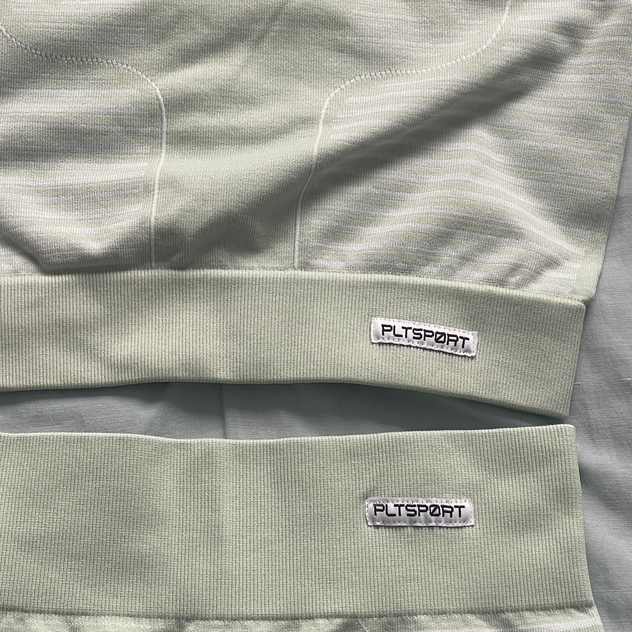 PLT mint green workout set top & shorts size S never... Depop