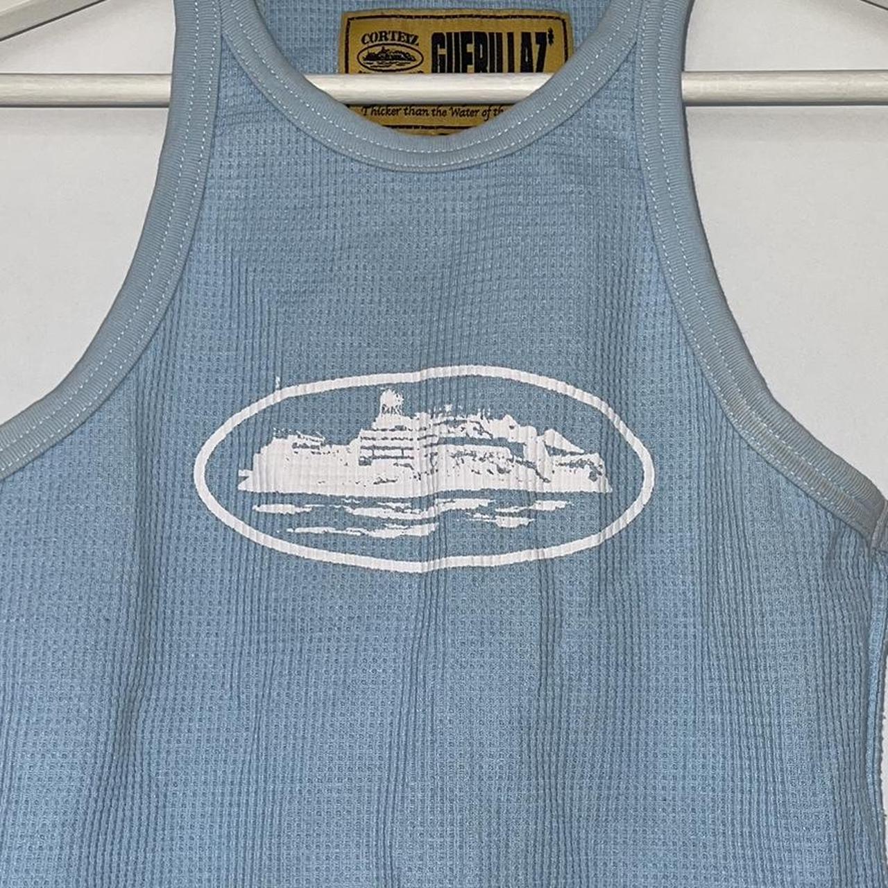 Corteiz alcatraz tank top in blue 🩵 stunning colour | Depop