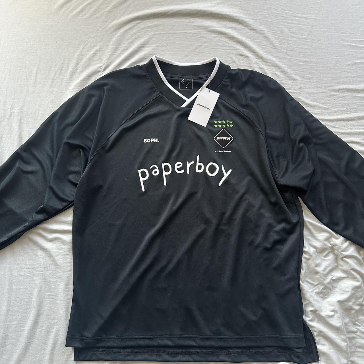 fcrb 24ss paperboy S/S PRE MATCH TOP 黒M XL 新品 送料無料 FCRB 24SS PRE MATCH S/S TOP