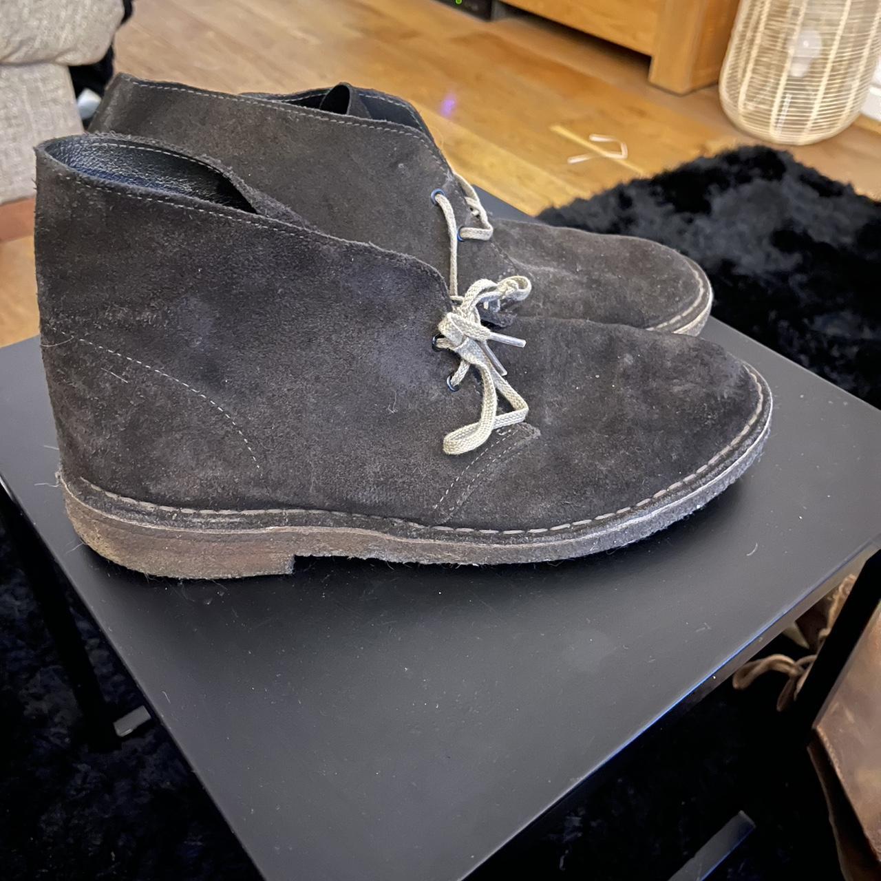 clarks grey desert boots