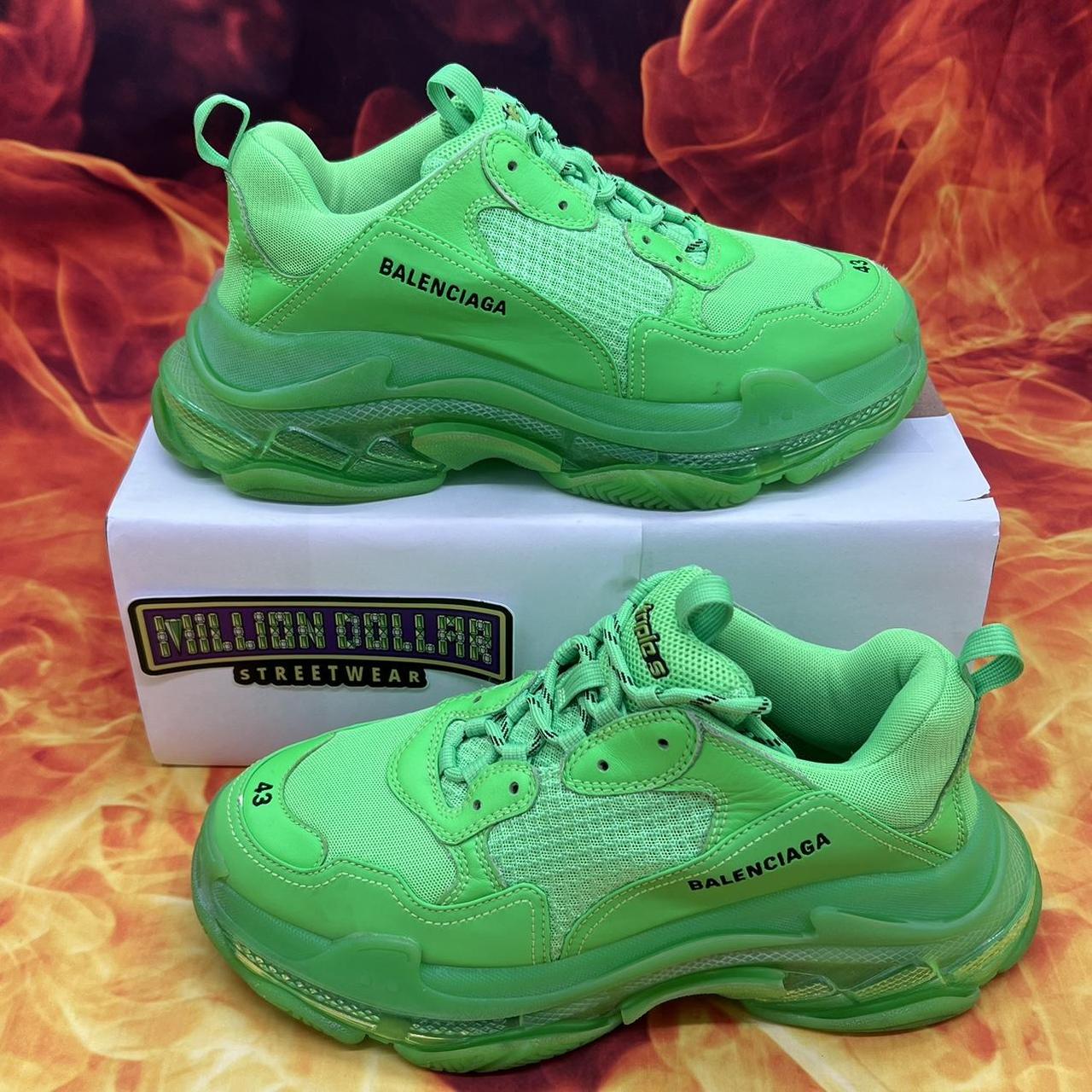 Balenciaga triple s sale lime green