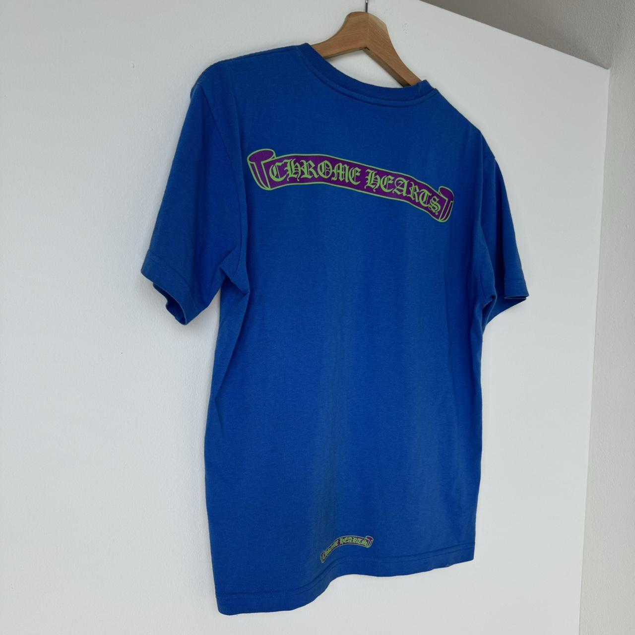 Chrome hearts scroll logo pocket short sleeve tee | Depop