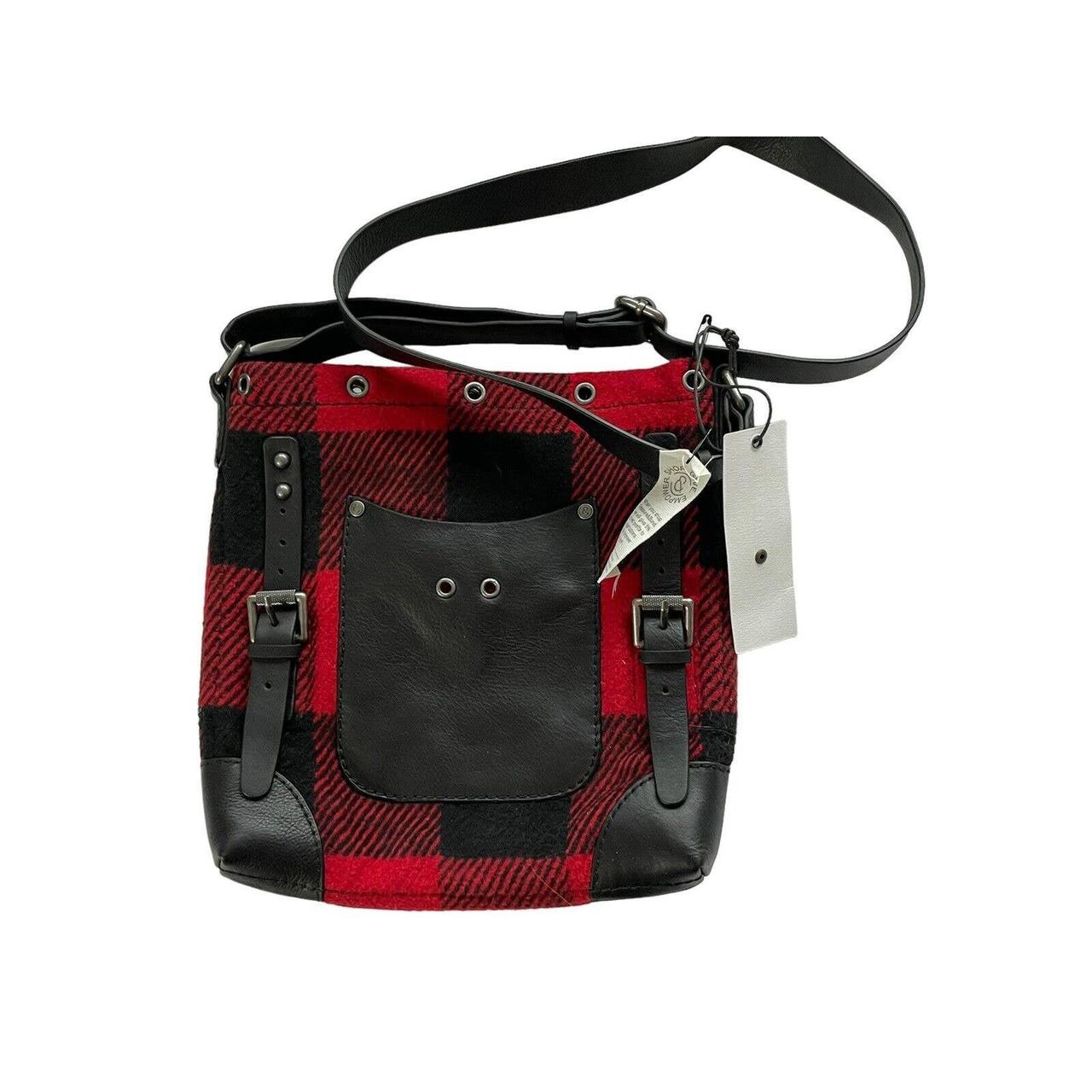 Treasure Bond crossbody handbag red black buffalo Depop