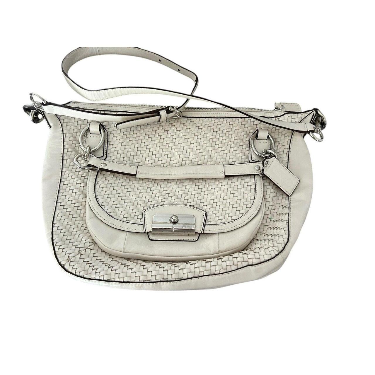 Coach online White Leather Satchel