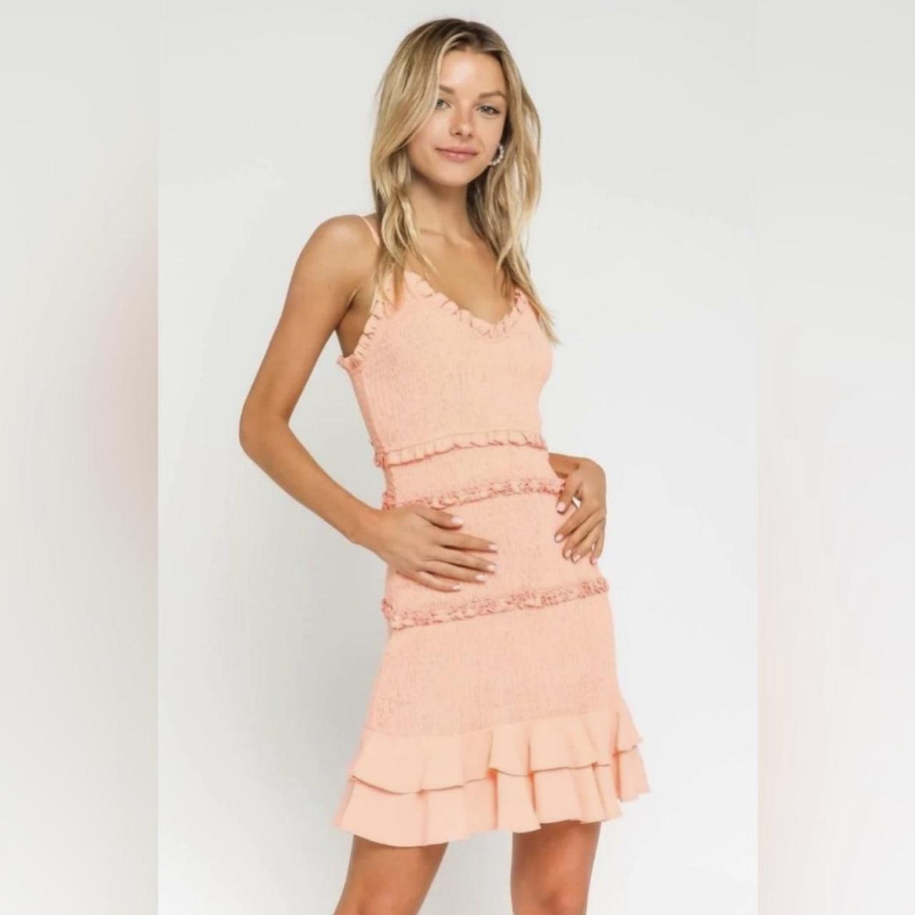 Olivaceous peach clearance dress