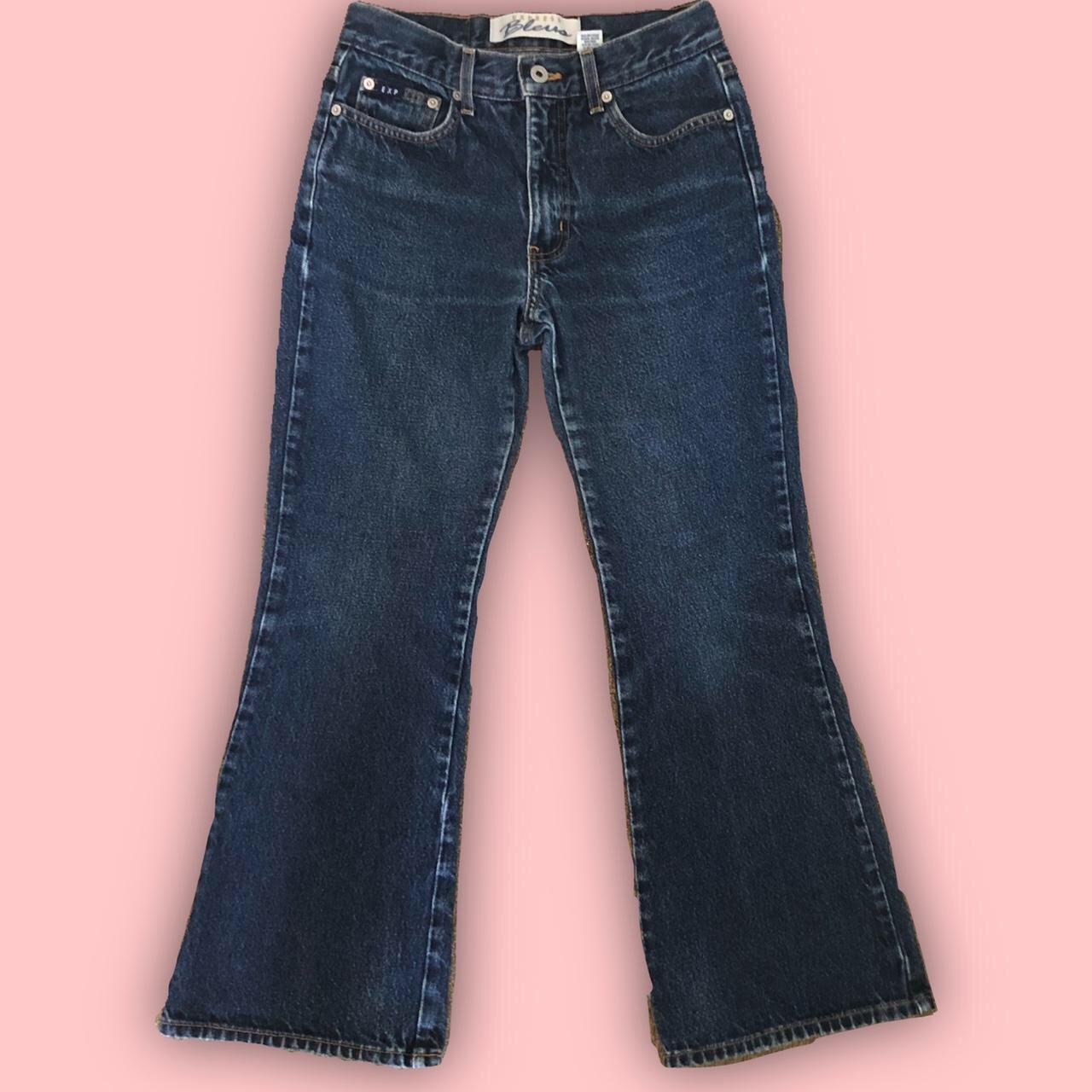 Express Women's Blue and Navy Jeans Depop