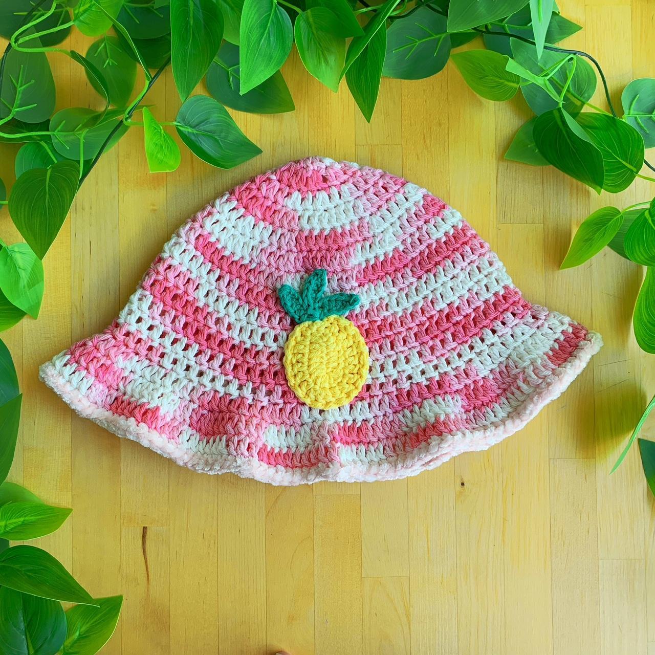 Pink pineapple bucket store hat