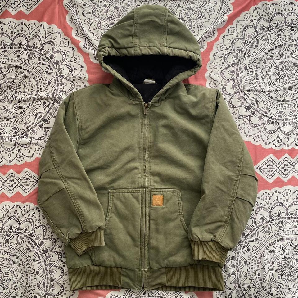 Women's Carhartt Washed Duck Sherpa Jacket. EUC. - Depop