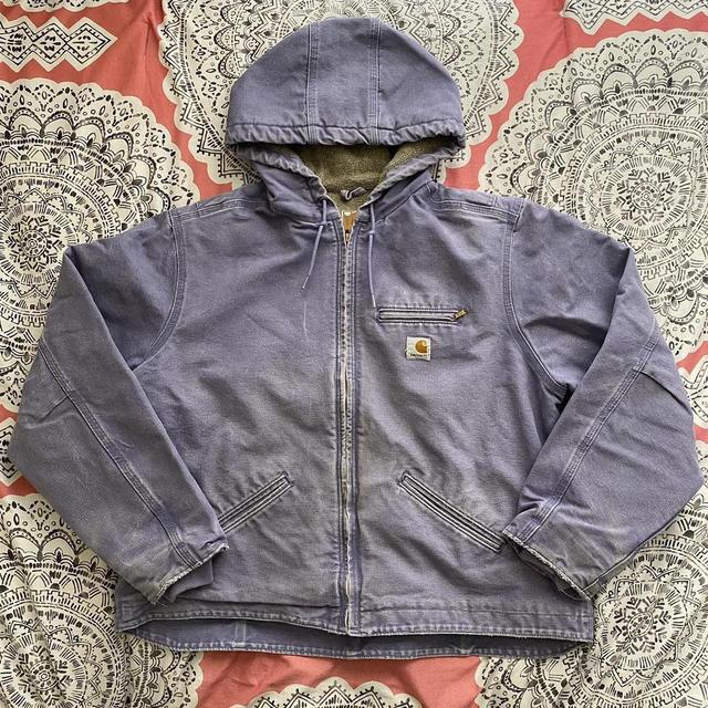 Women's Carhartt Washed Duck Sherpa Jacket. EUC. - Depop