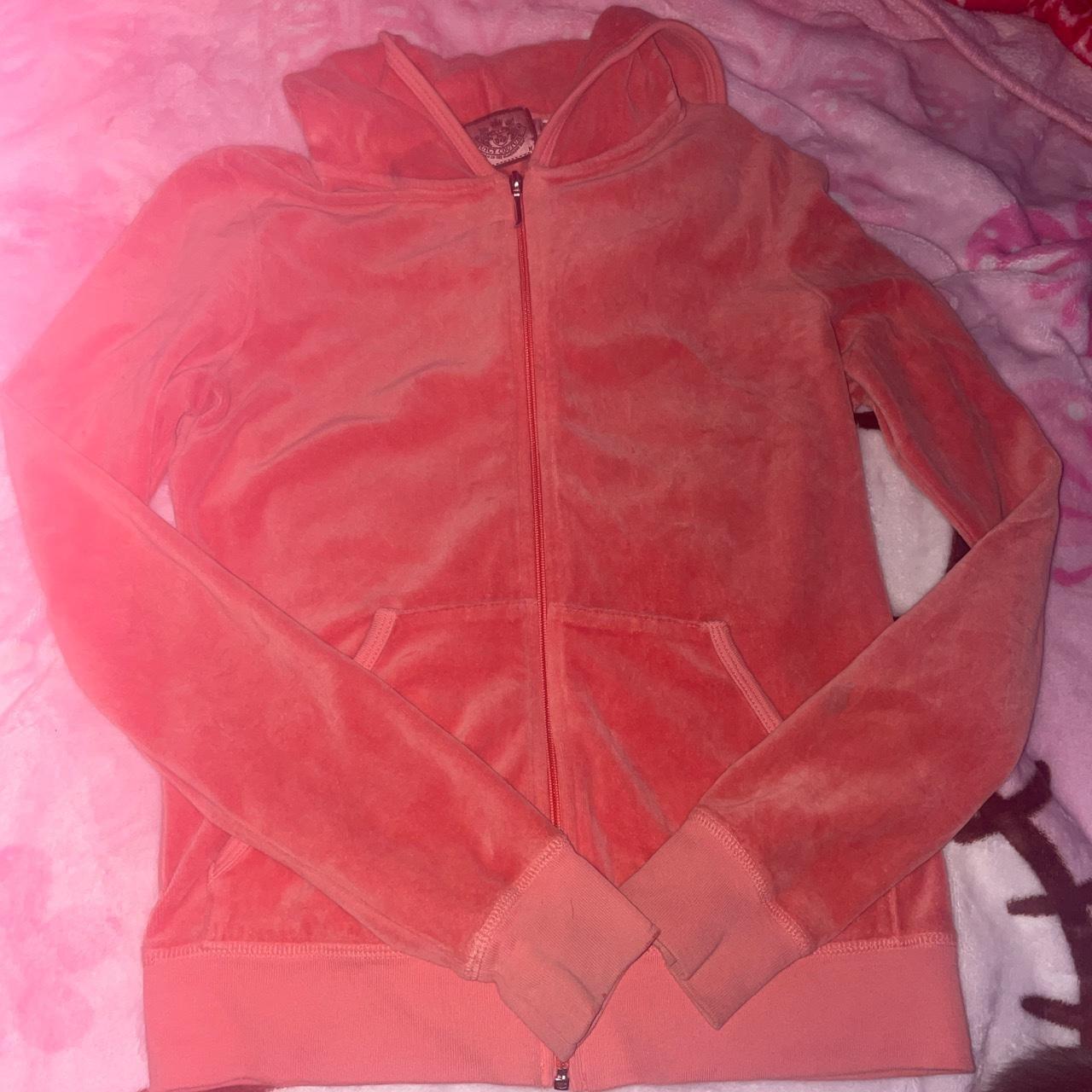 orange ♡ juicy couture ♡ velvet tracksuit... Depop