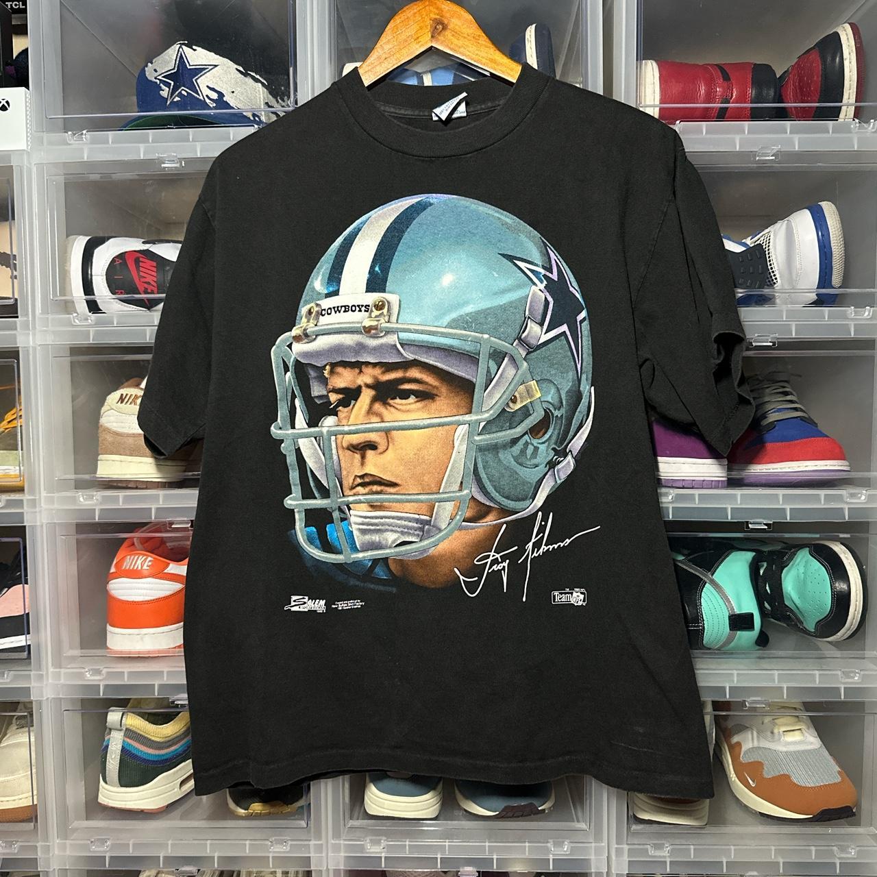 Vintage Dallas Cowboys big helmet shirt In great - Depop