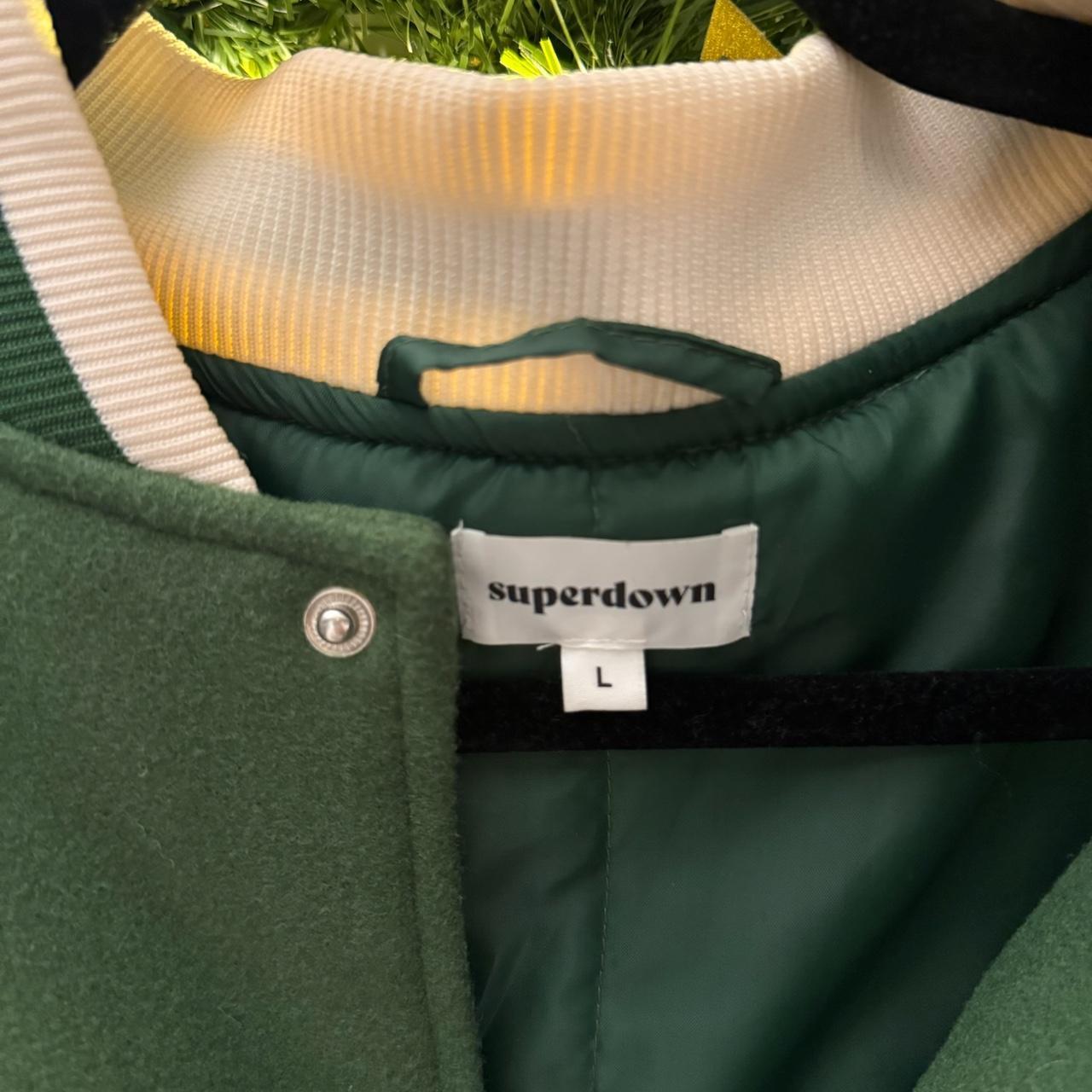 Superdown Women's Varsity Jacket - Green/Multi - … - image 3