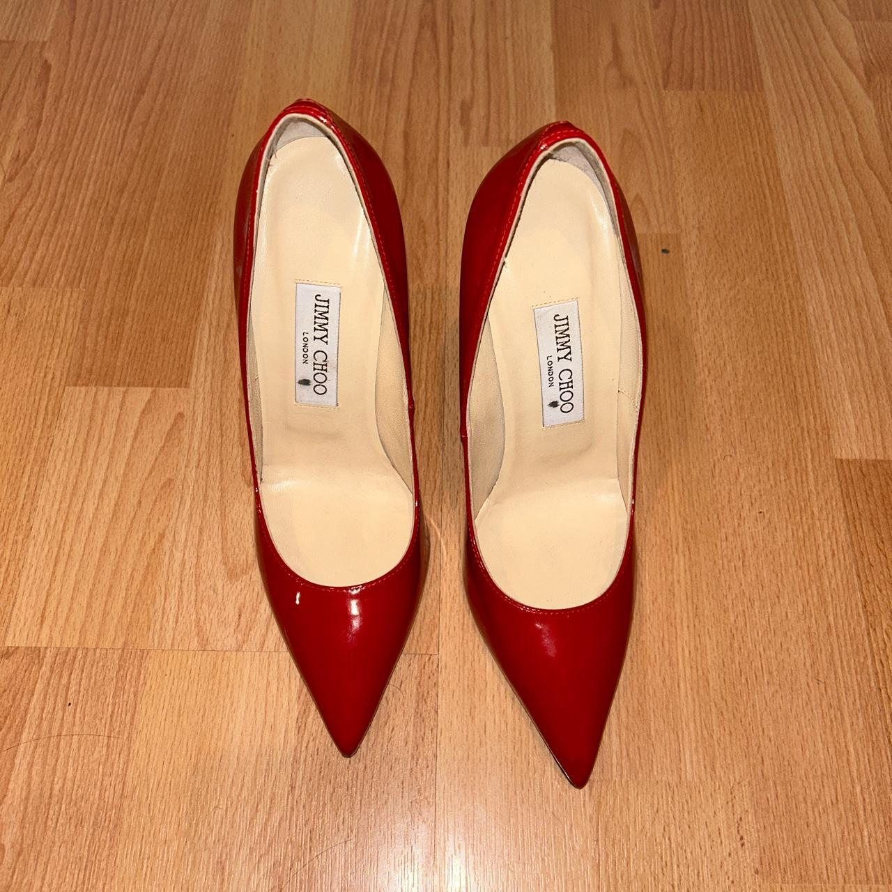 Jimmy Choo Women's Red Footwear | Depop