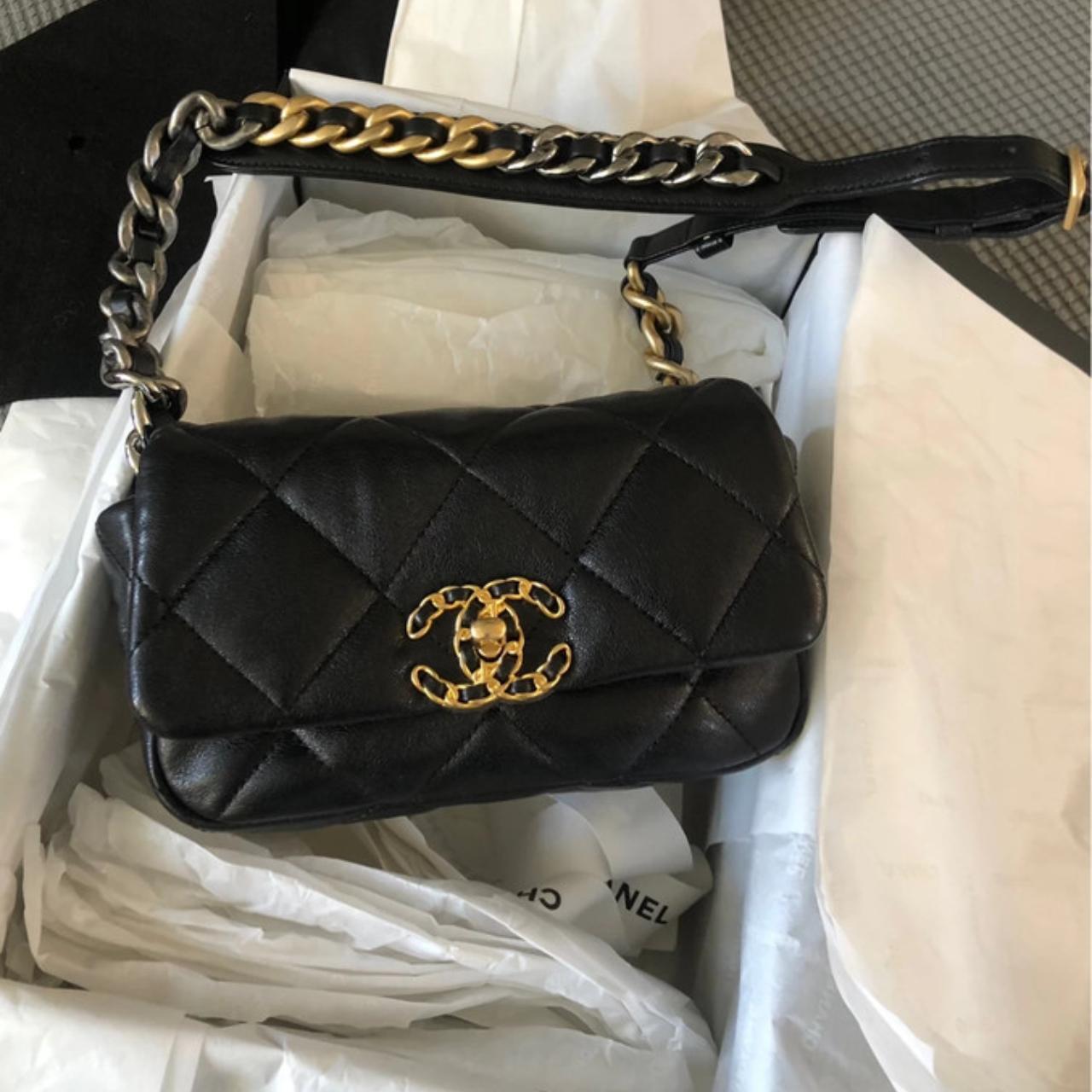 Chanel 19 best sale waist bag black