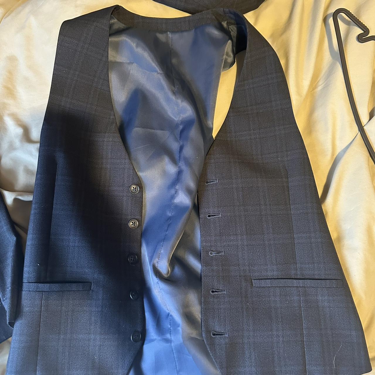 Moss Bros Waistcoat Navy Blue 38 “ Regular Depop