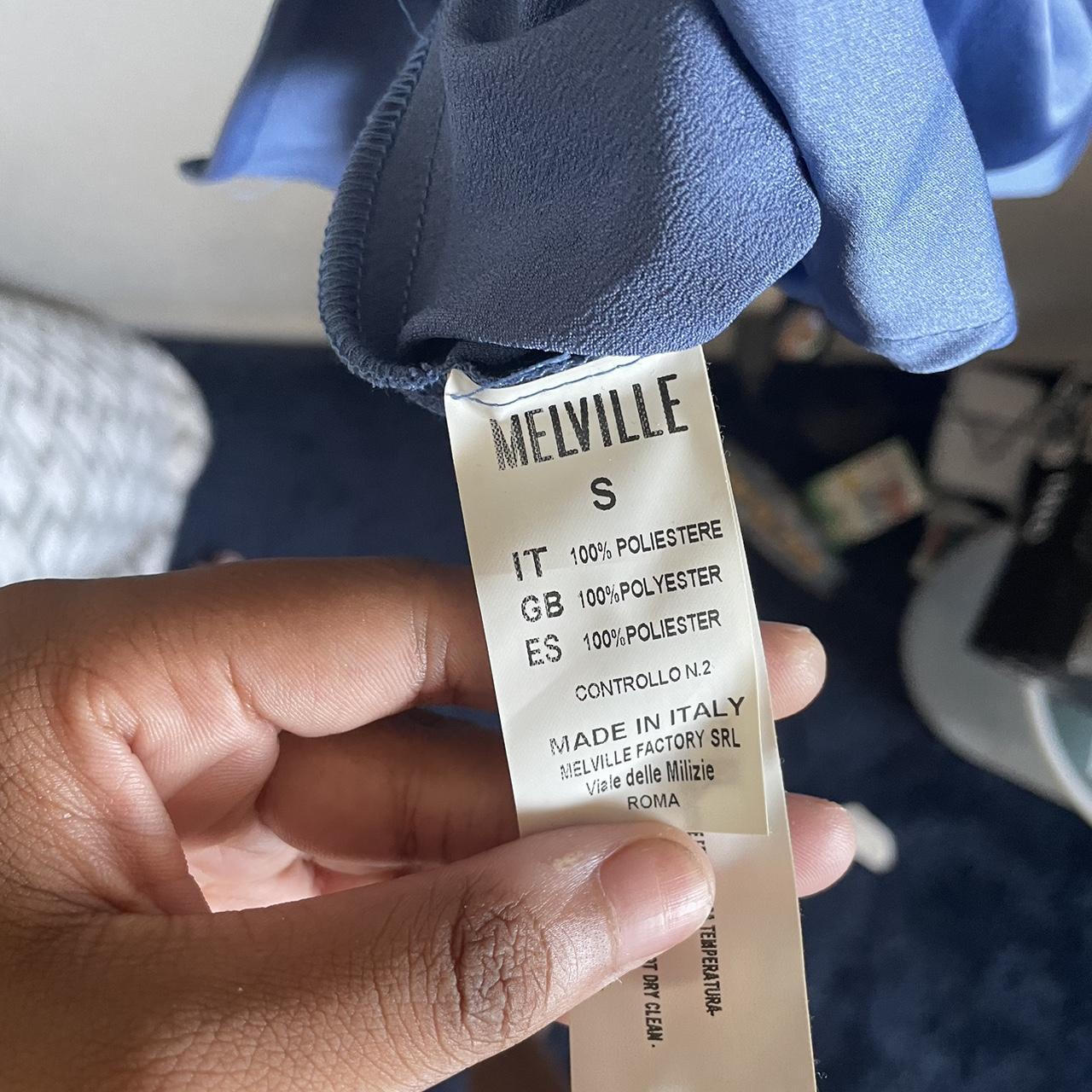 Brandy Melville Satin Blue Dress Size... Depop