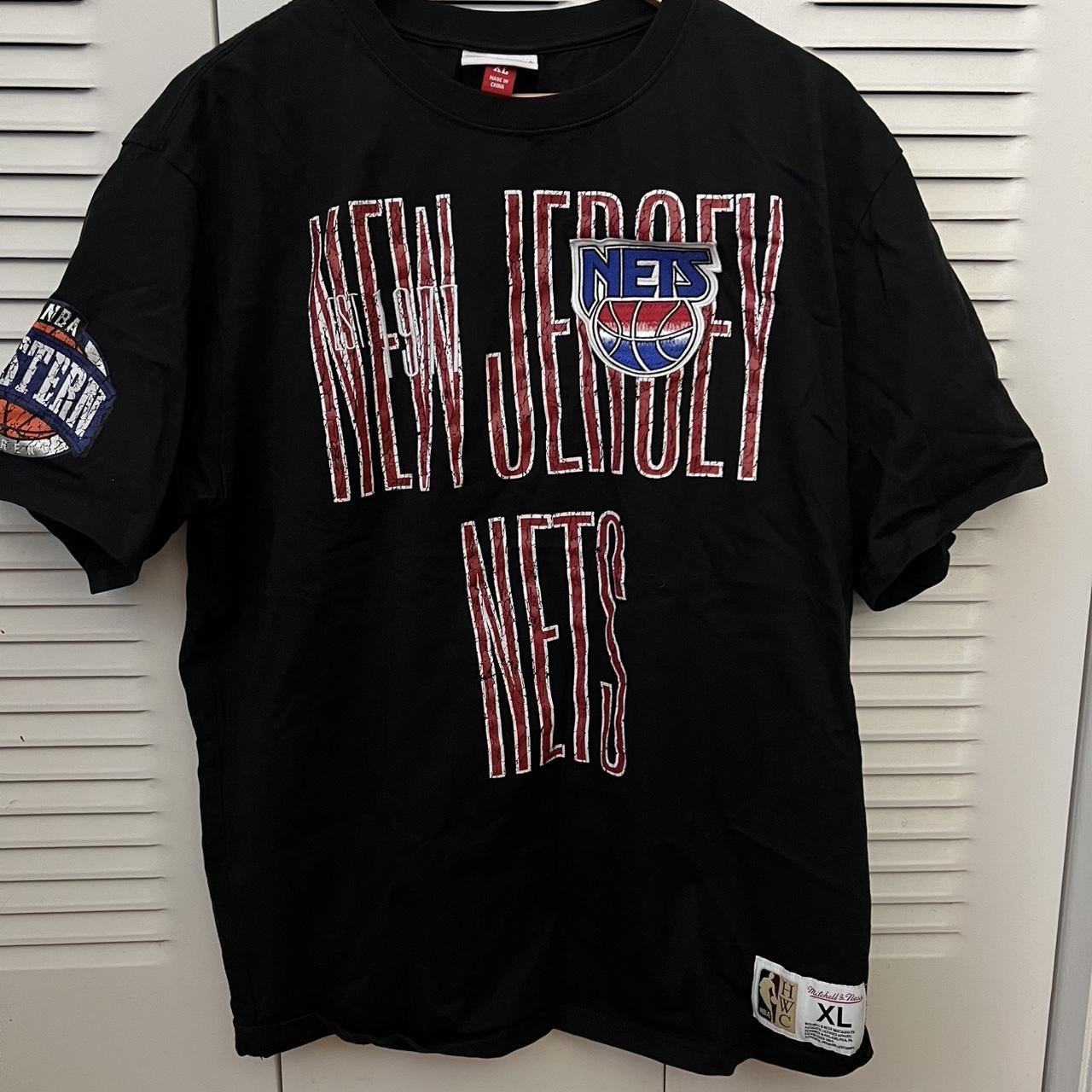 Mitchell & Ness Men's T-shirt - Black - XL – New Jersey Nets Mitchell & Ness Collection …
