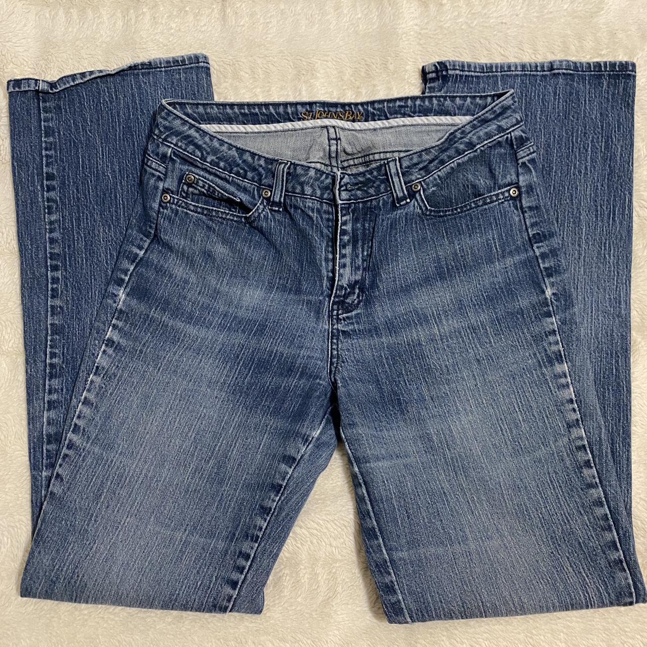 St. John's Bay Women's Navy Jeans | Depop