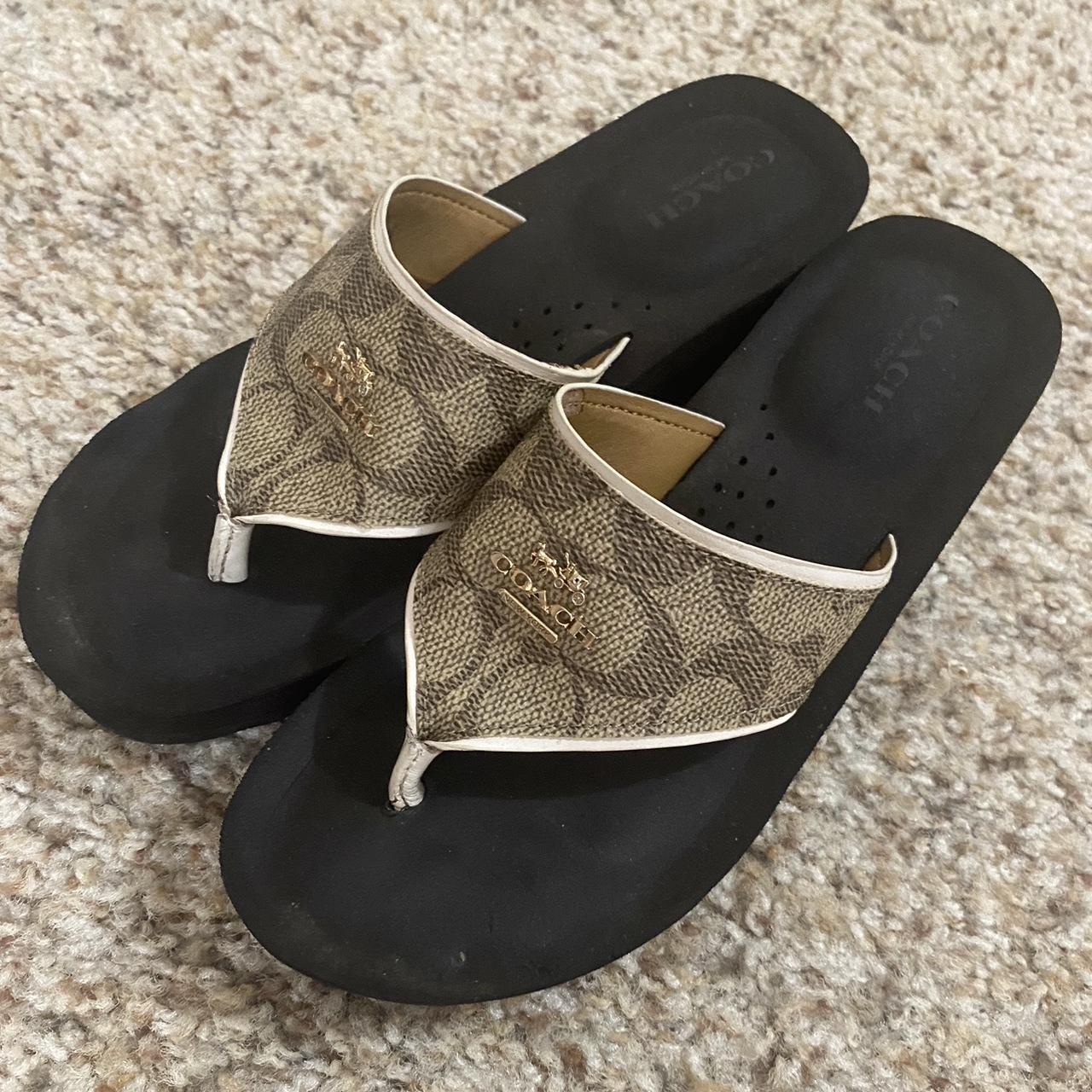 Coach Women's Flipflops | Depop