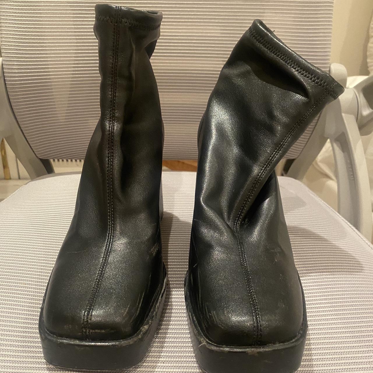 Zara high square toe boots So stylish and go with... - Depop
