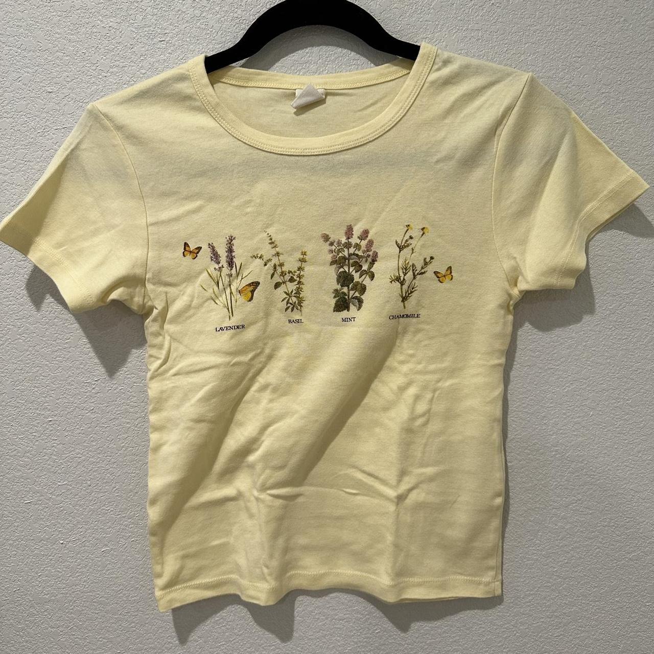 DM TO PURCHASE urban outfitters herbs baby tee... - Depop