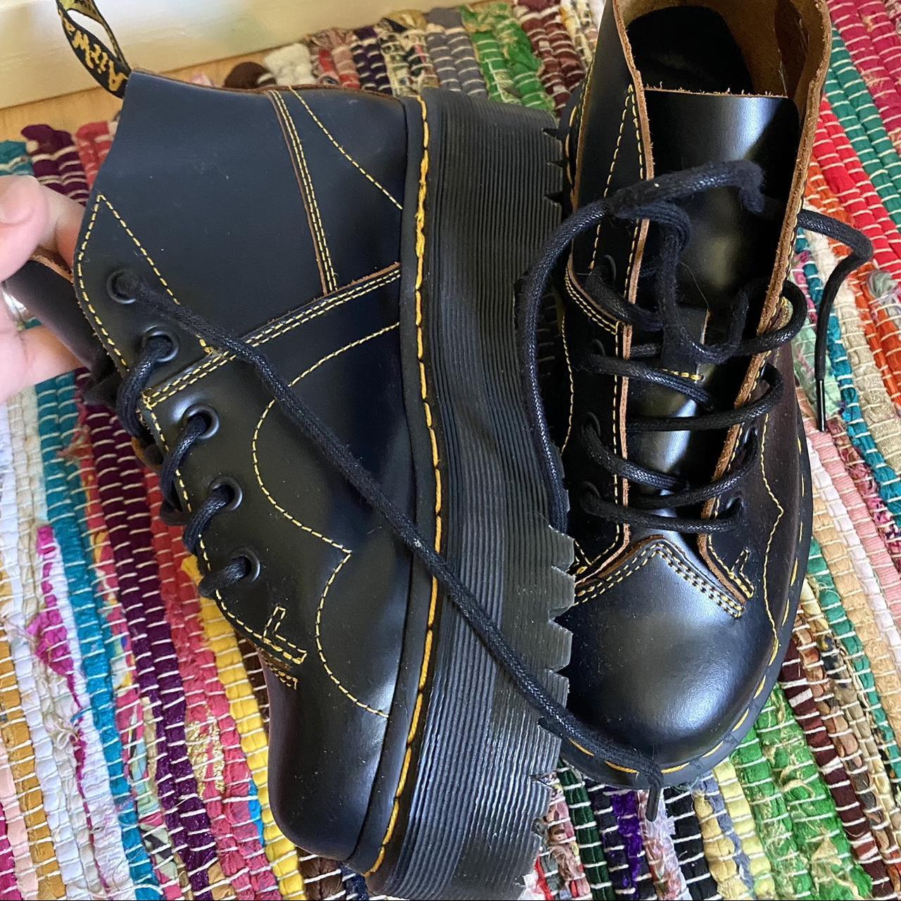 Church Platform Monkey Boots in Black