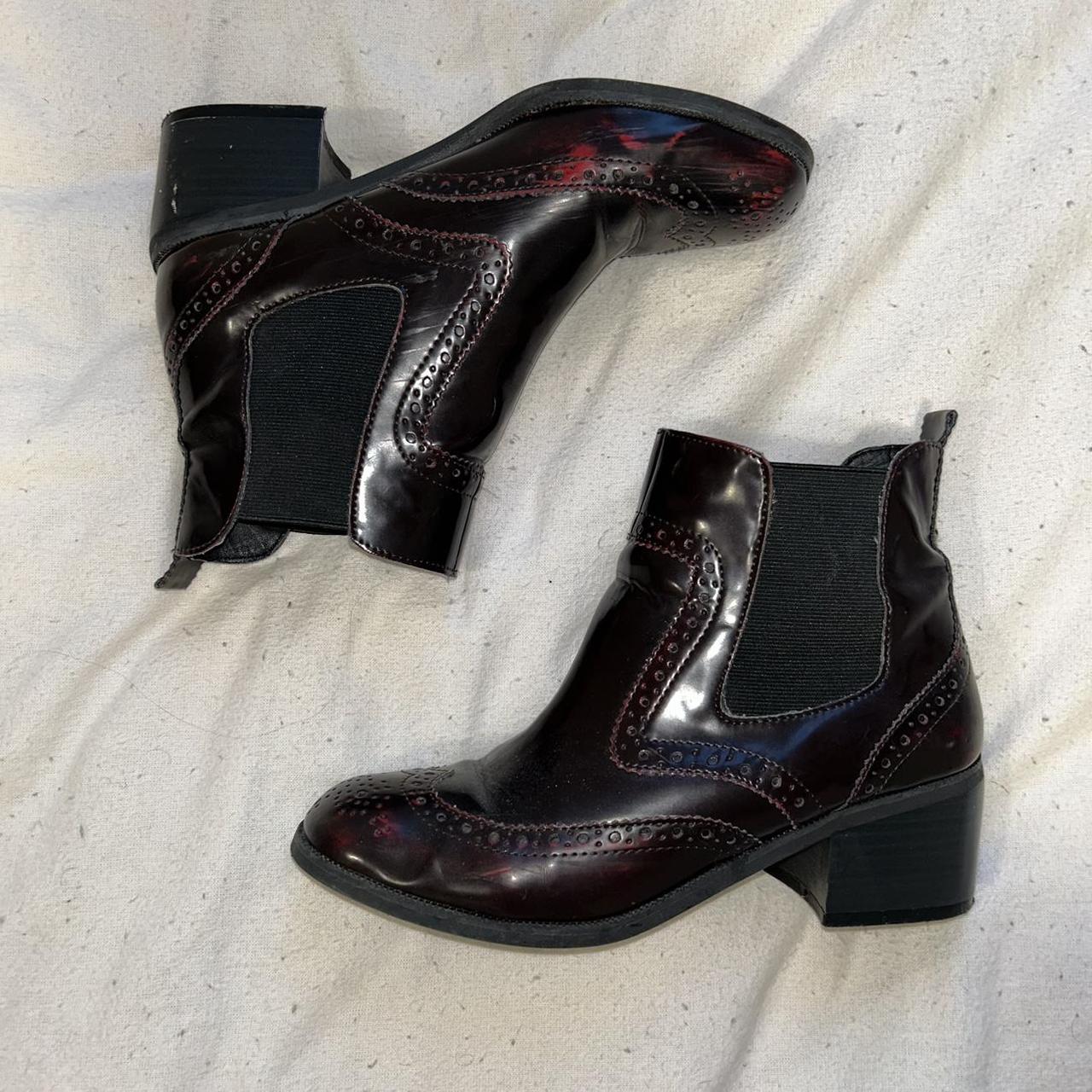 River island clearance burgundy boots