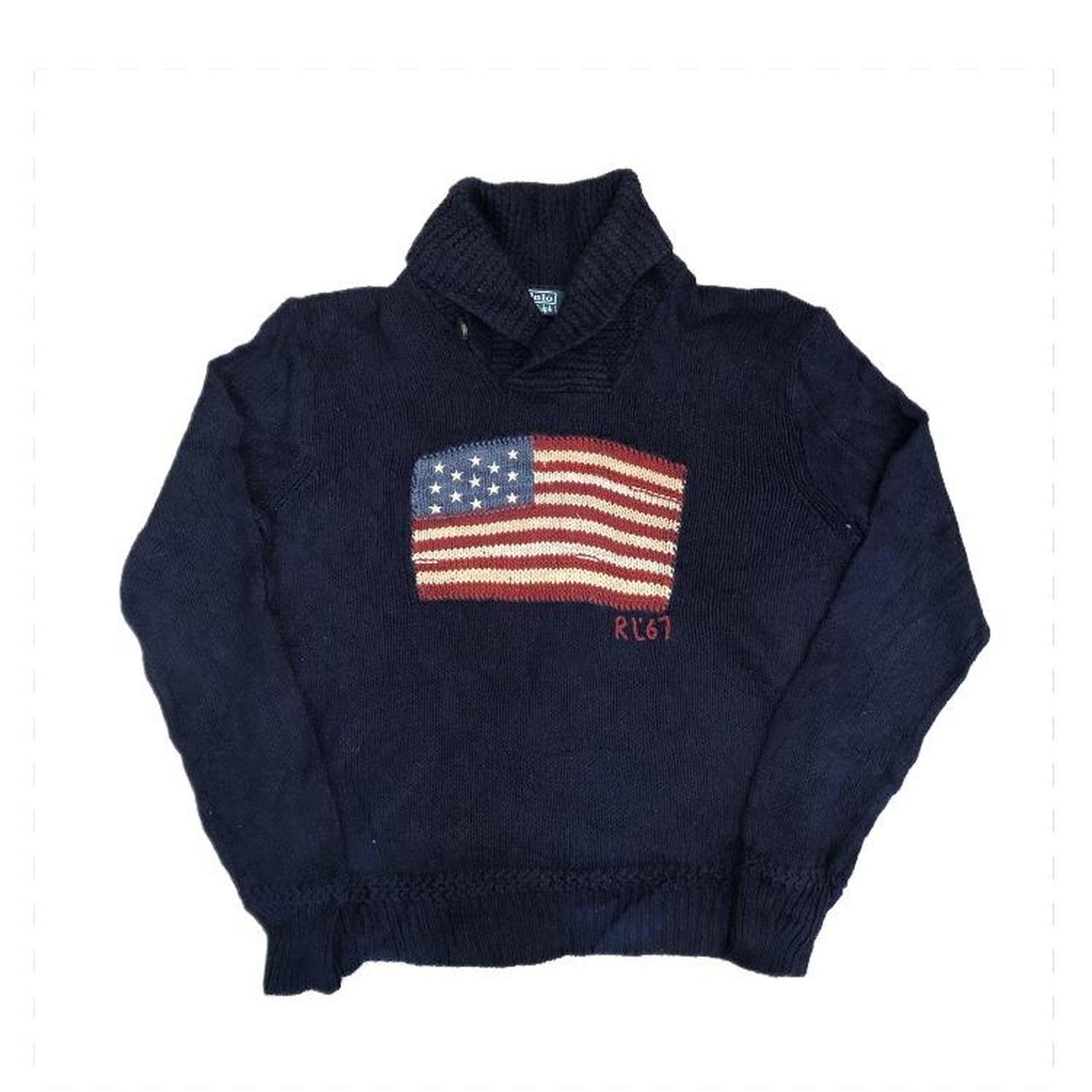 Ralph Lauren Men's Navy Sweatshirt | Depop