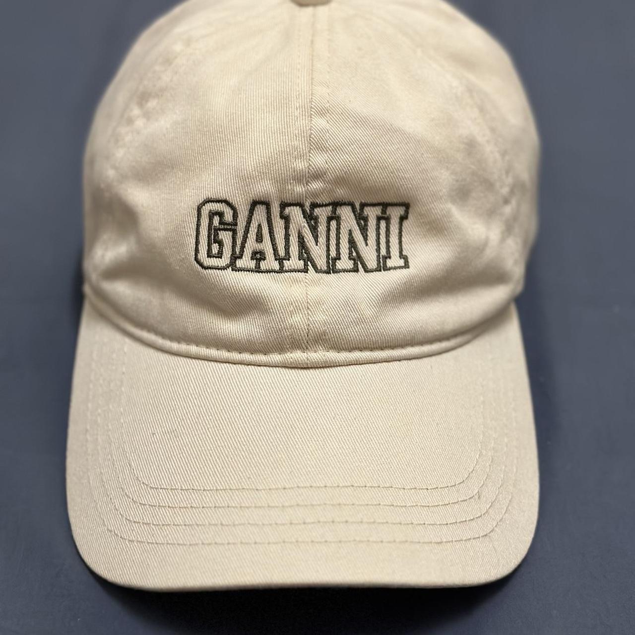 Ganni logo hat as good as new Free size. Only worn a... Depop