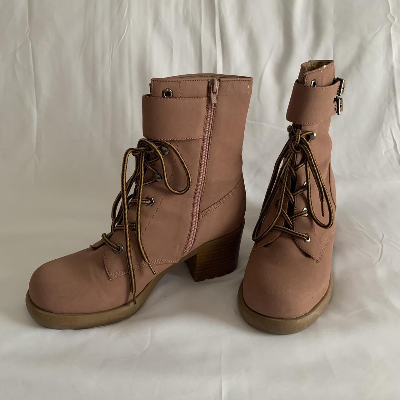 Dusty pink hot sale boots