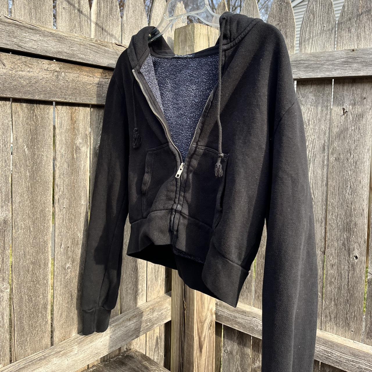 Brandy Melville CRYSTAL HOODIE. Small. BM's Cropped - Depop