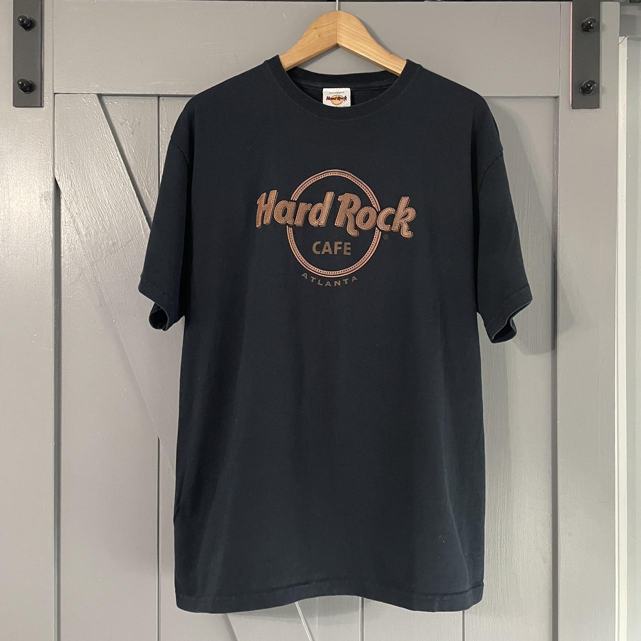 HARD ROCK CAFE SHIRT LEATHER EMBROIDERY SIZE L - Depop