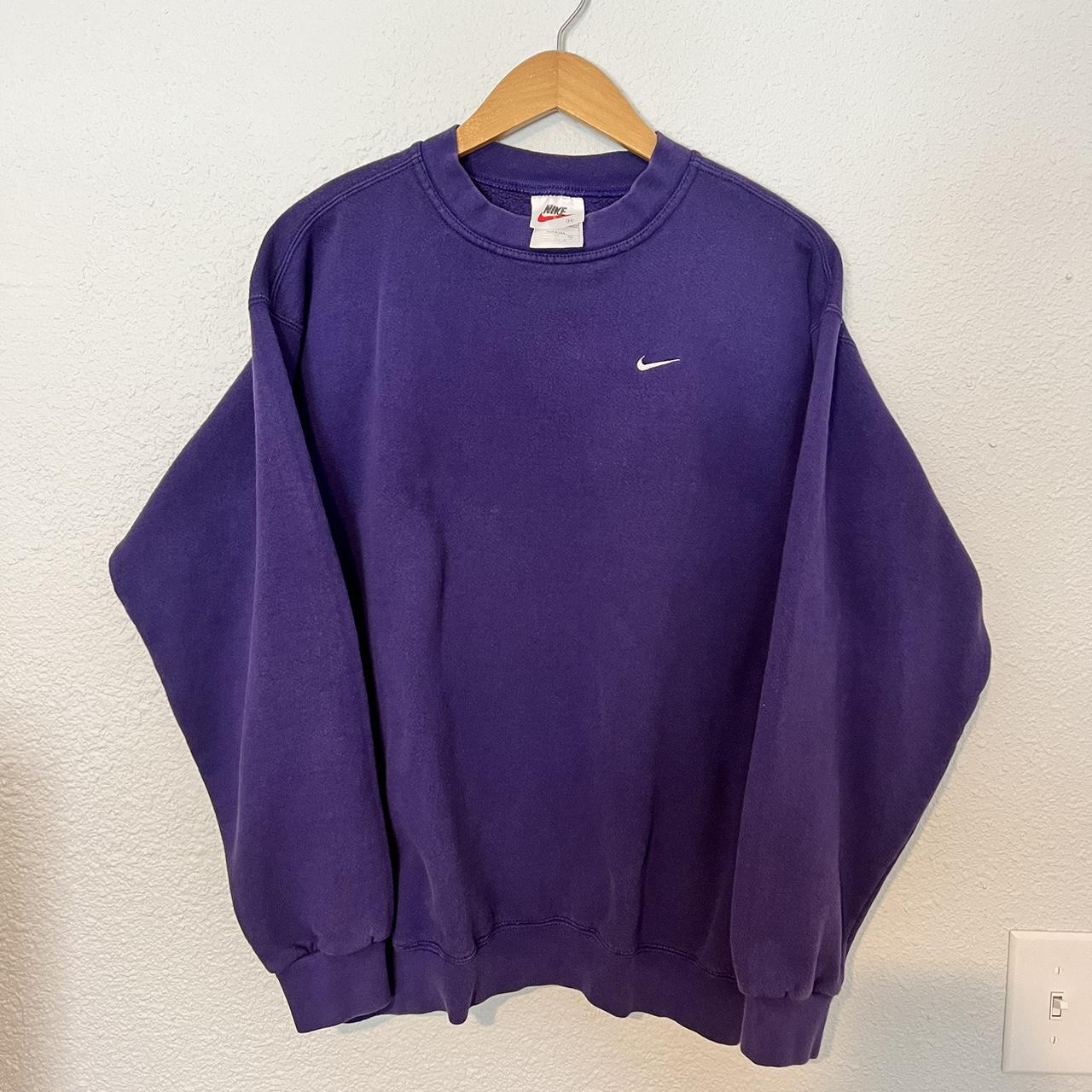 Nike Men's Purple Sweatshirt | Depop